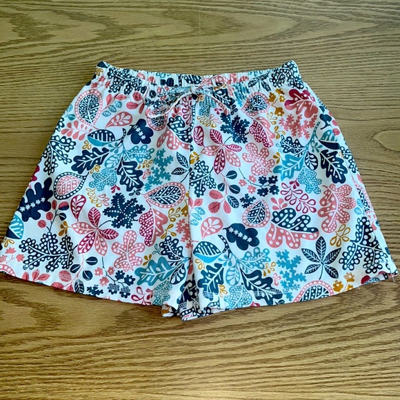 Garnet Hill Organic Pima Cotton Flannel Sleep Boxers Leaf Print - Picture 1 of 10